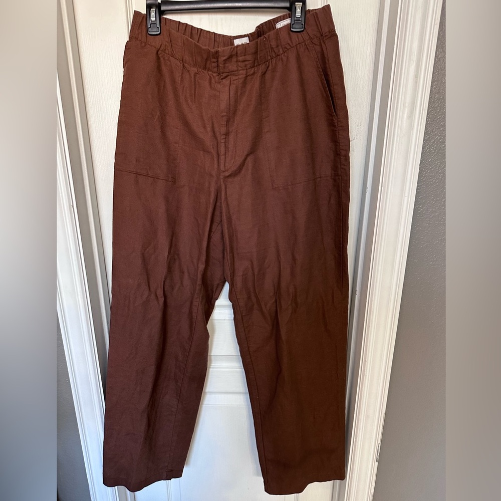GAP Pleated Linen Wide-Leg Size 10